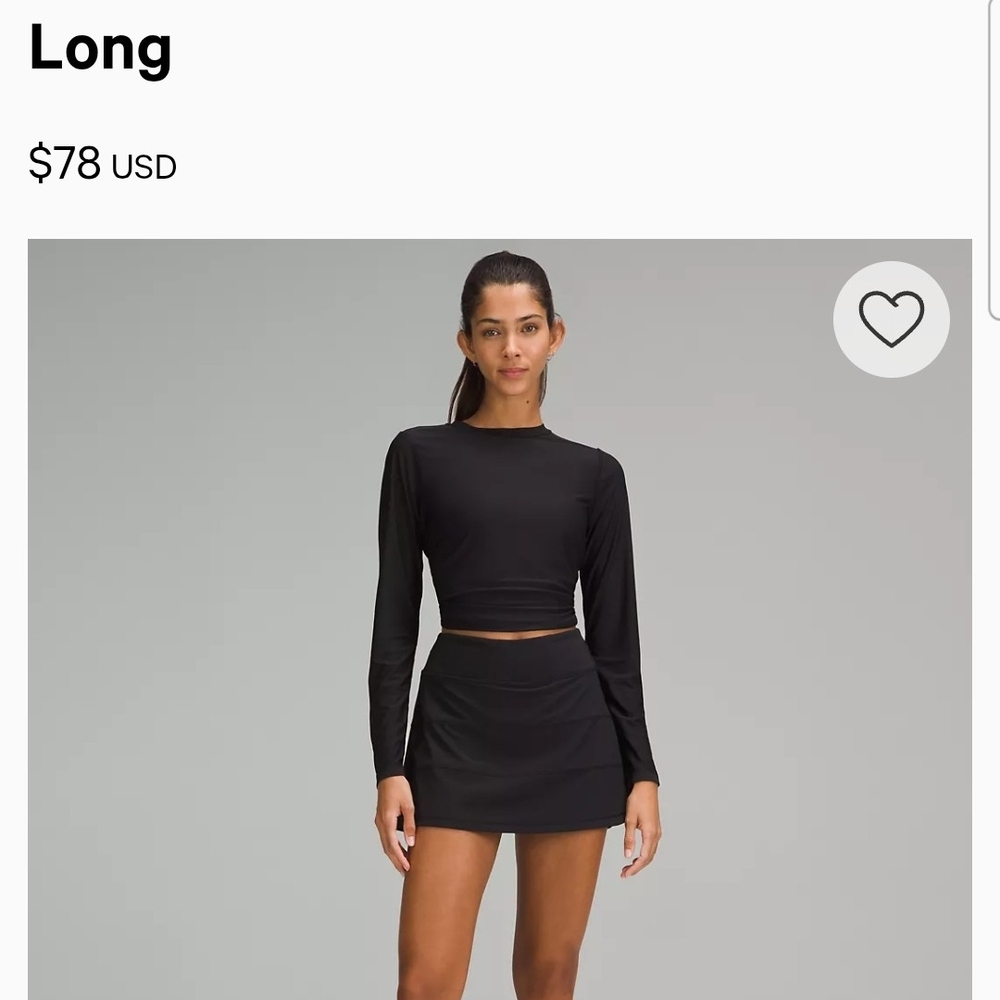 Lululemon Pace-Rival Skirt